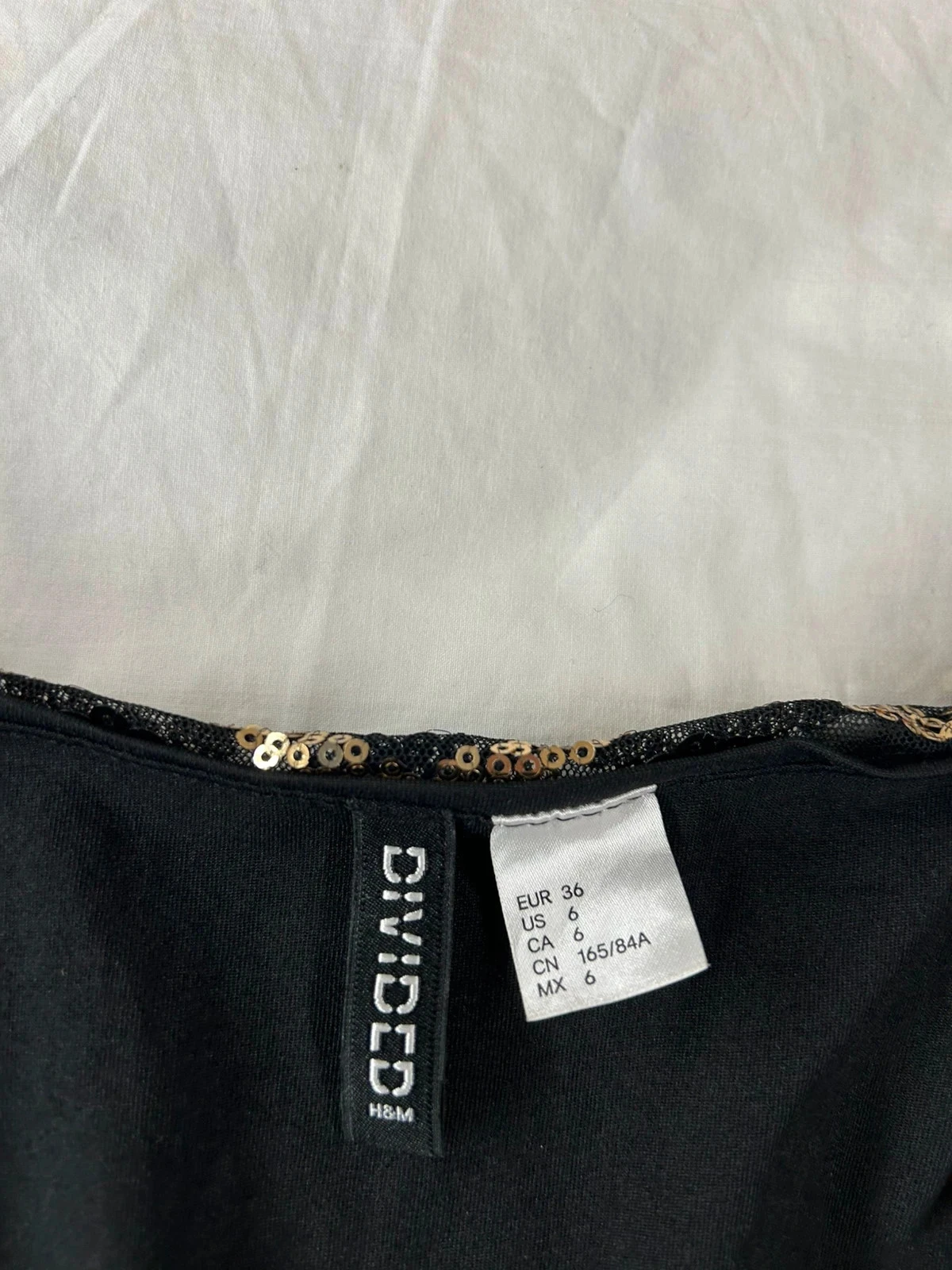 Vestido negro de pedrería vintage Divided h&m – photo 5